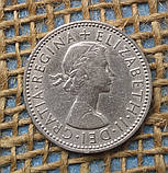 1 шилiнг 1955 року. Велика Британiя, фото 2