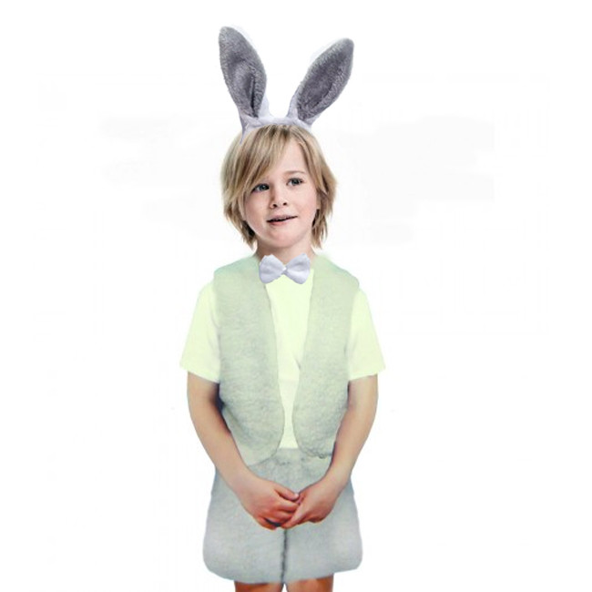 Карнавальный костюм зайчика для мальчика  на утренник с шортами, фото 1