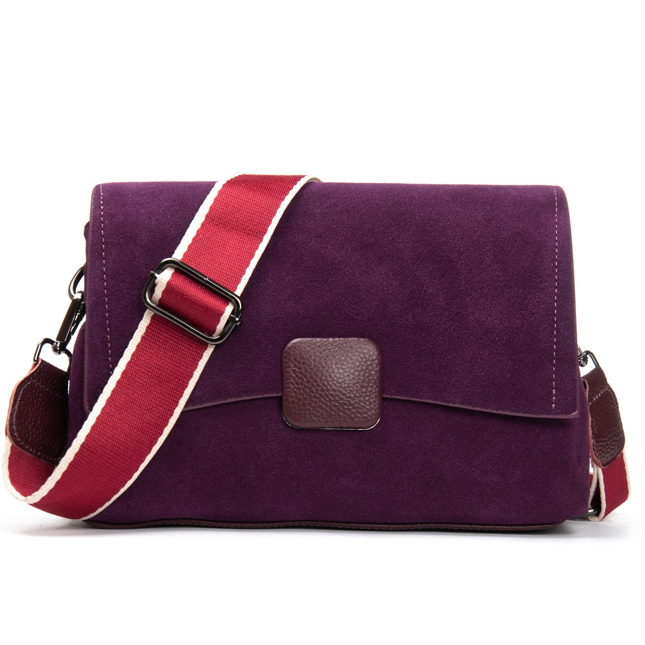 Сумка Женская Классическая замш 99115-1 red Купити жіночі сумки гуртом і в роздріб із натуральної шкіри в Україні