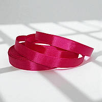 Стрічка атласна однотонна 1,2см. (33 м) темно-малинова