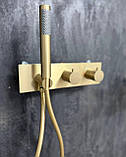 Душова система прихованого монтажу FUTURA 6056BG Матове золото, фото 2