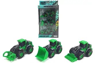 Набір іграшкових тракторів інерційних 99752-10