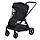 Універсальна коляска 2 в 1 ME 1126 Genesis Jet Black з анатомічною люлькою, прогулянковим блоком та PU-колесами, фото 4