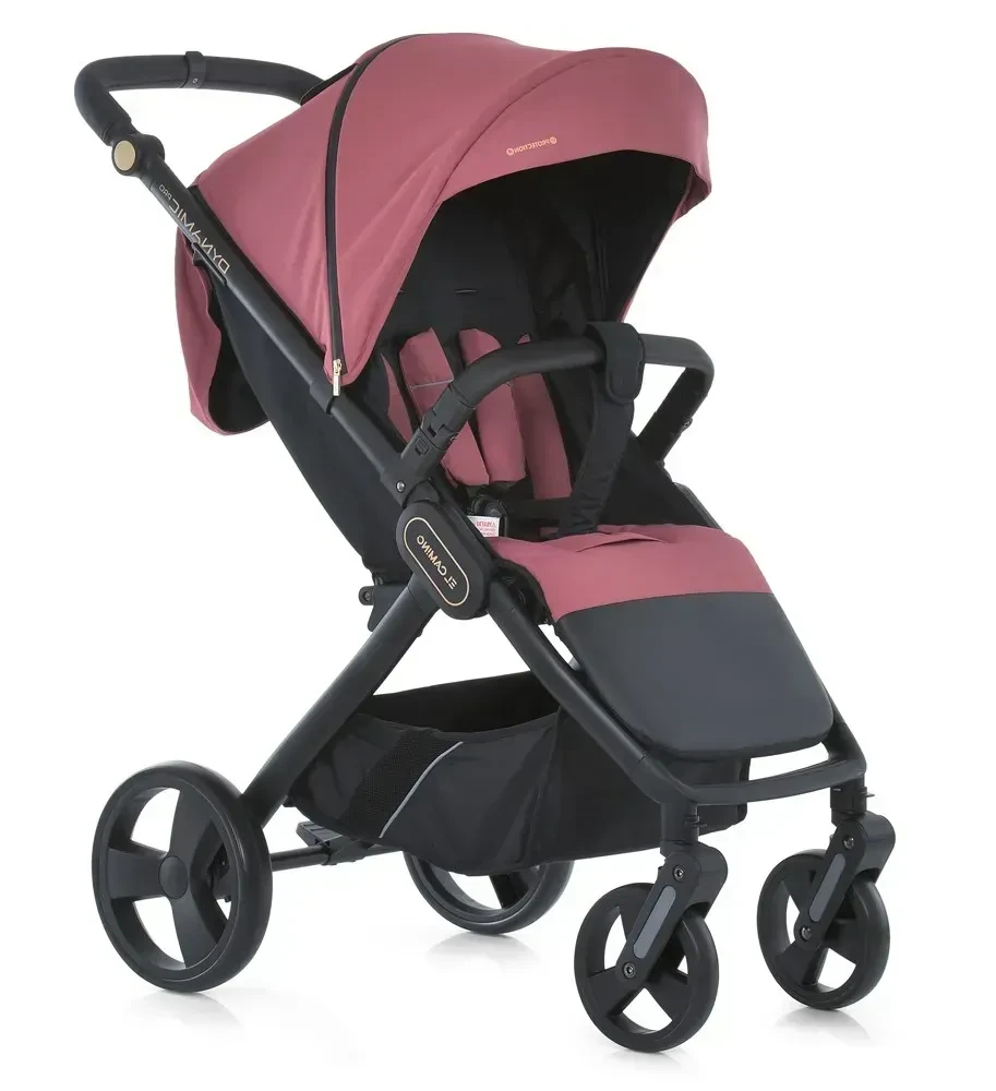 Коляска прогулянкова El Camino Dynamic Pro з алюмінієвою рамою, регульованою спинкою та EVA колесами