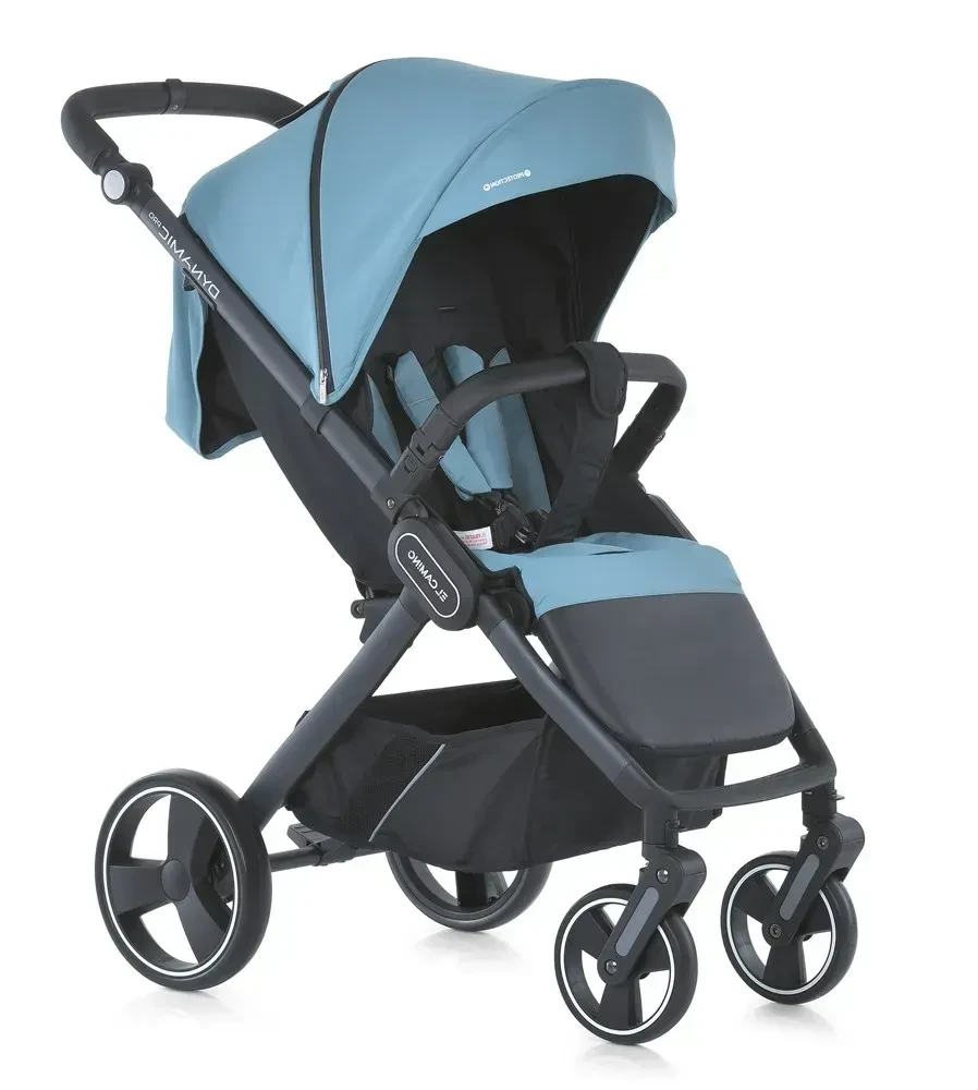 Коляска прогулянкова El Camino Dynamic Pro з алюмінієвою рамою, регульованою спинкою та EVA колесами