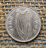 10 пенсов 1969 року. Iрландiя, фото 2