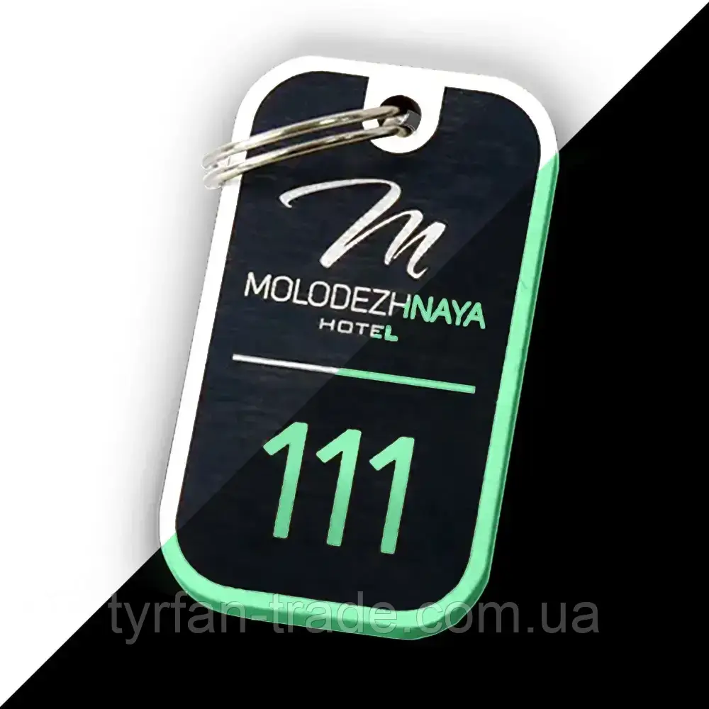 Гардеробные номерки из металла светящиеся ночью в темноте без батареек и электричества