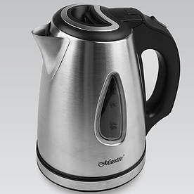 Електричний чайник Maestro MR-029, 1.0 л, 1600 Вт, нержавіюча сталь, авто вимкнення, захист від перегріву