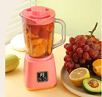 Портативний блендер AND XL-1426 750 мл з USB-зарядкою і 10 лезами для смузі та коктейлів