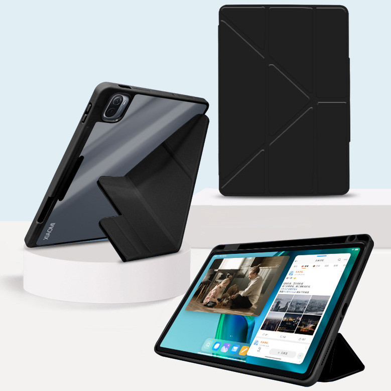 Чохол Clear Acrylic Lenovo Idea Tab 11" TB336FU, ZU / Tab K11 2nd Gen / Xiaoxin Pad 2025 з магнітною застібкою Чорний, фото 1