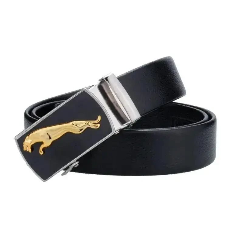 Ремінь Чоловічий Класичний Чорний PU-Шкіра 3.8 см з Металевою Пряжкою | Для Джинсів / Ділового Стилю, фото 1