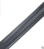 Ремінь Чоловічий Класичний Чорний PU-Шкіра 3.8 см з Металевою Пряжкою | Для Джинсів / Ділового Стилю, фото 4