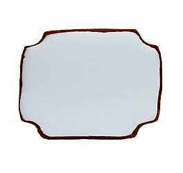 Пряник медово-імбирний з індивідуальним харчовим друком, форма "Восьмикутник" 7*5.5см 25г