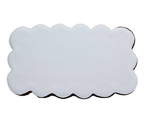 Пряник медово-імбирний з індивідуальним харчовим друком, форма "Квадрат - фігурний" 7.5*12.5см 71г