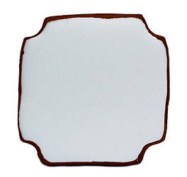 Пряник медово-імбирний з індивідуальним харчовим друком, форма "Квадрат - Восьмикутник" 13*13см 111г