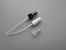 5 мл Круглий прозорий ПЕТ флакон з розпилювачем пластиковим білим 18/410 пшикалка атомайзер, фото 4