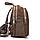 Жіночий рюкзак замш шкіра 2058 khaki. Купити жіночі рюкзаки гуртом і в роздріб із натуральної шкіри в Україні, фото 4