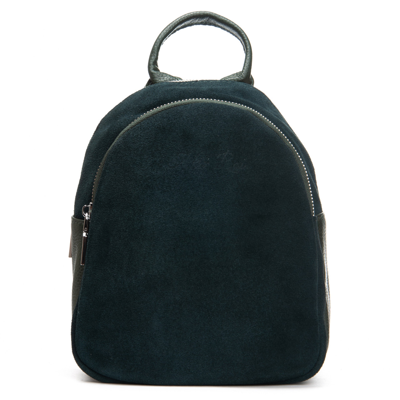 Жіночий  рюкзак замш шкіра 2058 green. Купити жіночі рюкзаки гуртом і в роздріб із натуральної шкіри в Україні