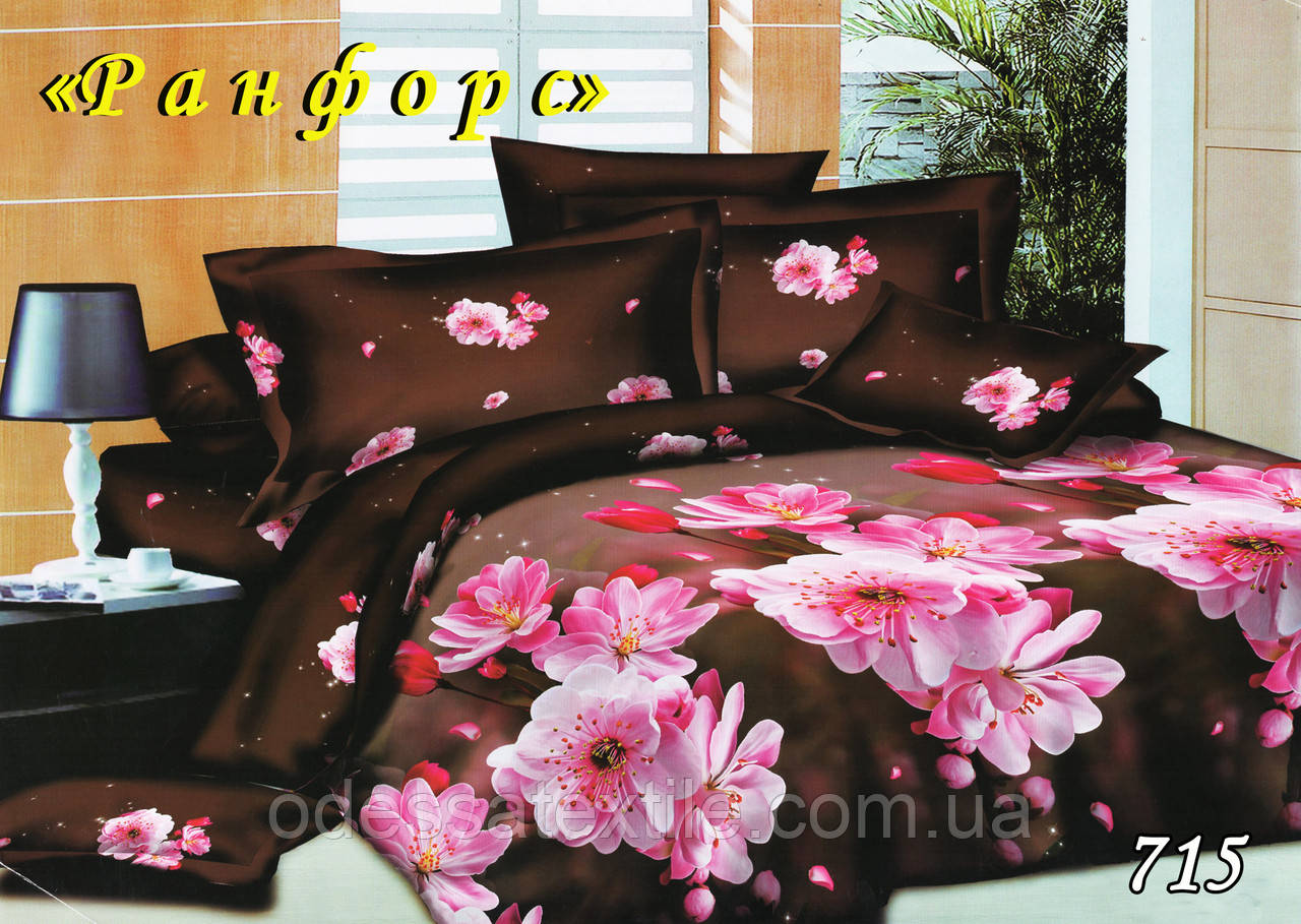 Комплект постільної білизни Тет-А-Тет євро 715 ранфорс, фото 1