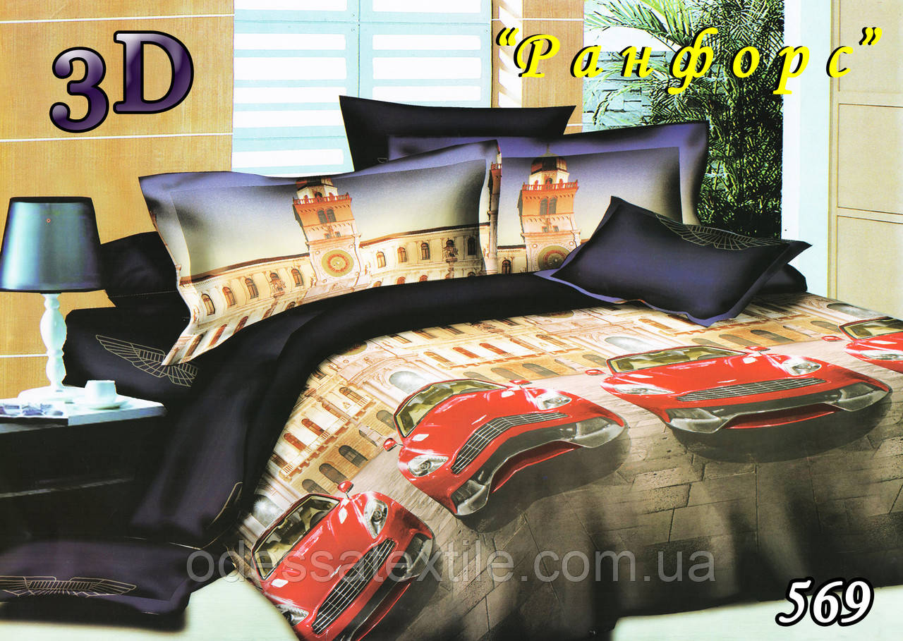 Комплект постільної білизни Тет-А-Тет євро 569 ранфорс, фото 1