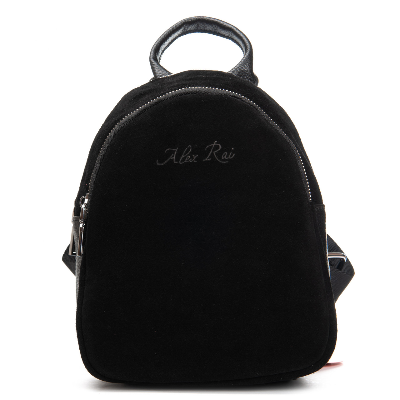 Жіночий рюкзак замш шкіра 2058 black. Купити жіночі рюкзаки гуртом і в роздріб із натуральної шкіри в Україні