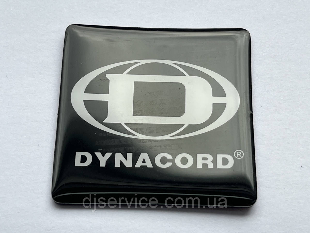 Значок, наклейка, логотип (самоклеючий) 50x50mm 1шт PVC на сітку колонки Dynacord DSP260 DSP600, фото 1