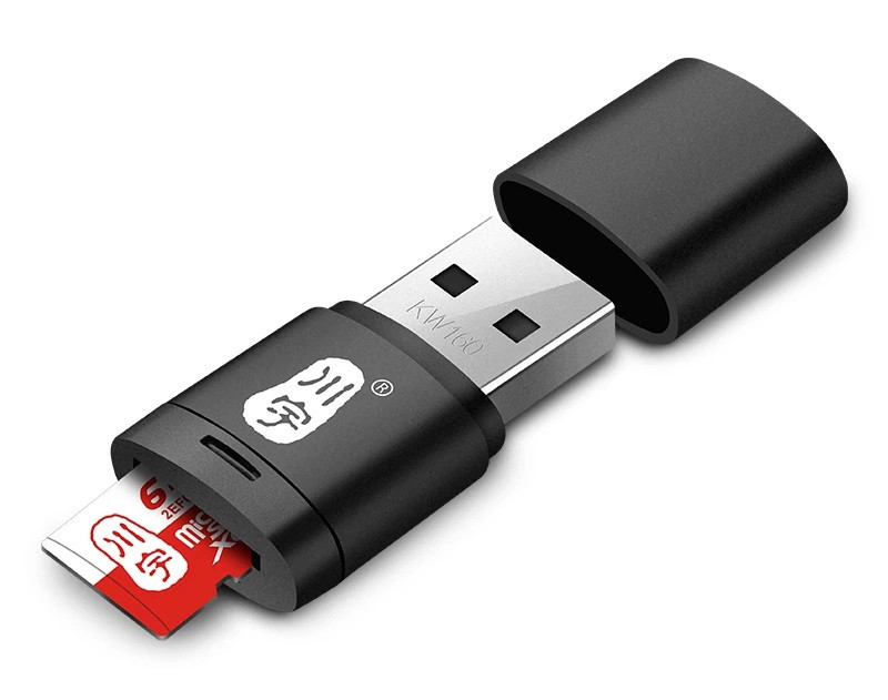 Адаптер кардридер Micro SD T-Flash TF SDHC USB 2.0 для читання зі швидкістю 480 Мбіт, фото 1