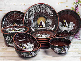 Різдвяний набір посуду «Зимова казка» 6 персон 14 предметів