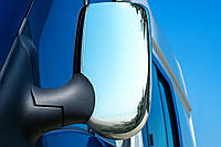 Хромированные Накладки на Зеркала (2 шт.) Carmos - Хромированный пластик для Ford Transit 2000-2014 гг