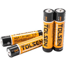 Батарейки 4 шт ААА Super Alkaline Tolsen 60003