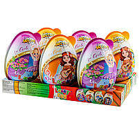 Яйце пластикове з сюрпризом і цукерками для дівчинки Lucky egg, фото 3