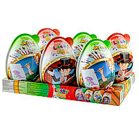 Яйце пластикове з сюрпризом і цукерками для хлопчика  Lucky egg, фото 3