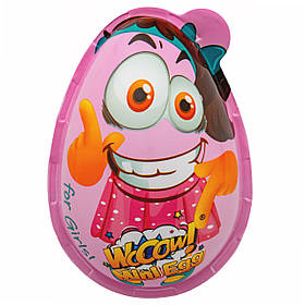 Яйце пластикове з цукерками та сюрпризом для дівчинки Mini WOOOW egg