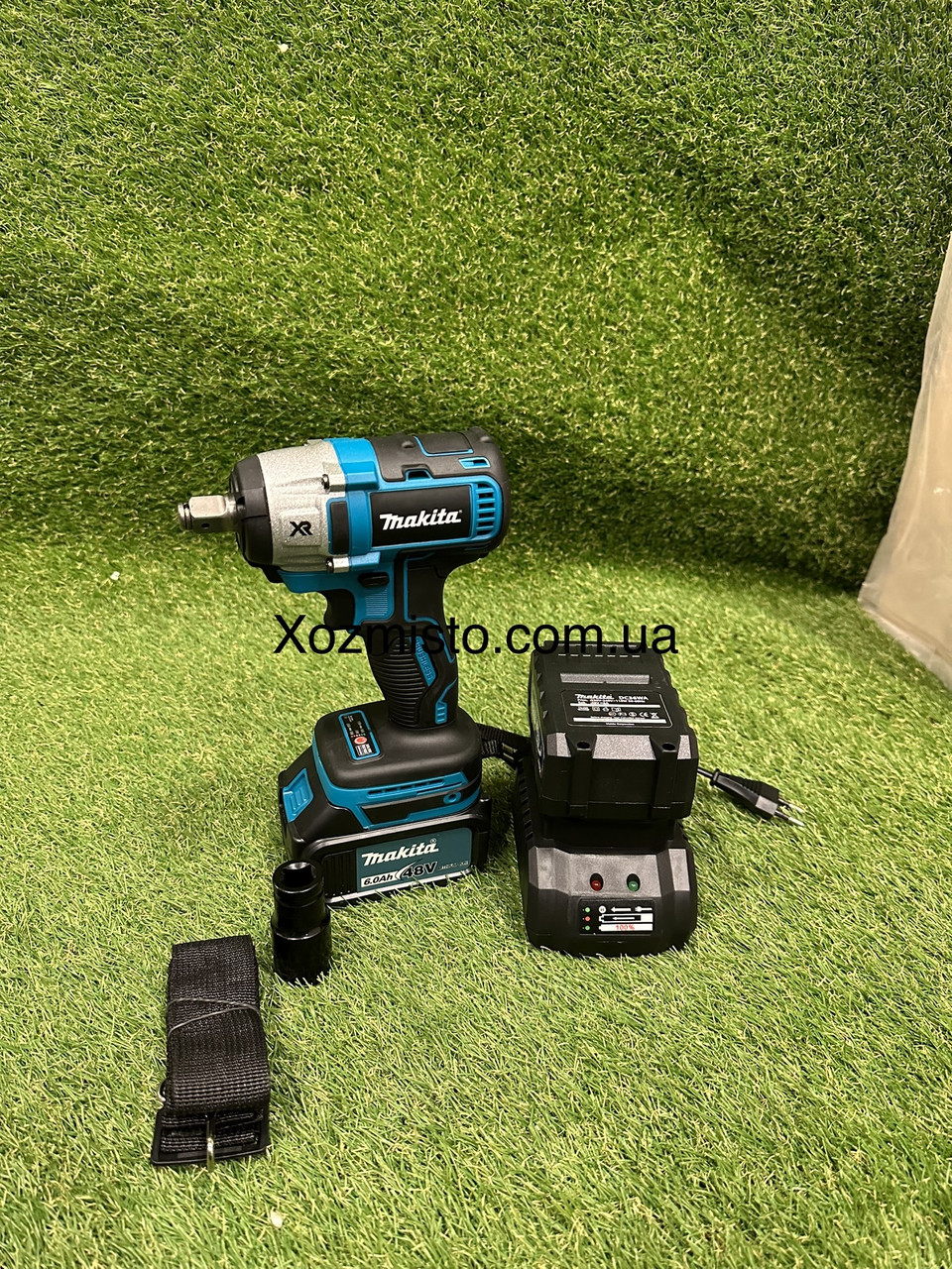 Гайковерт акумуляторний ударний безщітковий Makita DTW800BL (48V, 6AH), 850 HM, фото 1