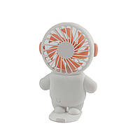 Портативний Ручний Вентилятор Акумуляторний Рожевий |  Міні Вентилятор для Офісу / Подорожей | 3 Режими Швидкості