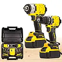 Набір інструментів 2в1 Жовтий (Шурупокрут і Гайковерт), фото 4