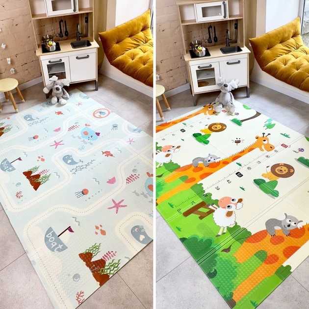 Дитячий двосторонній термокилимок, розмір 150x180x0.8 (351-3), фото 1