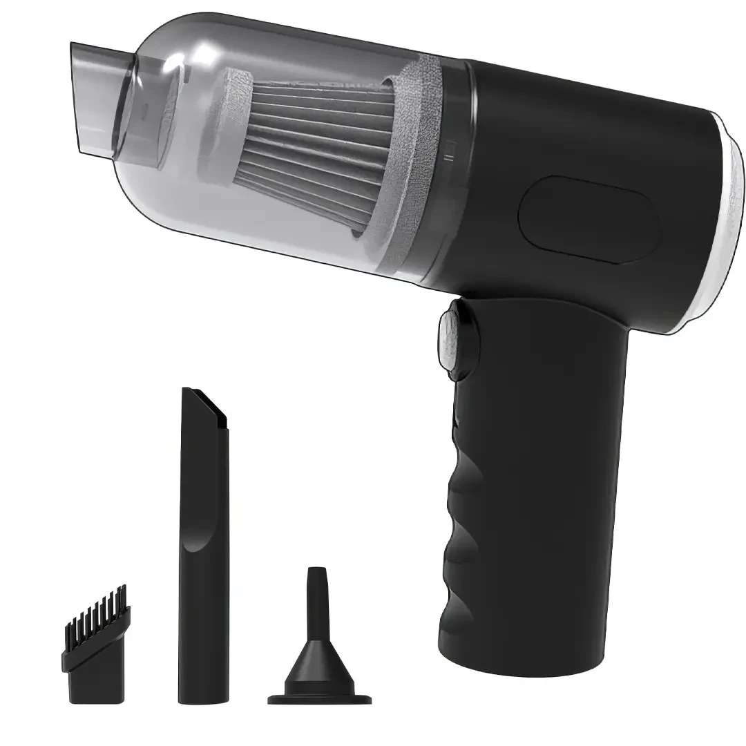 Портативний бездротовий пилосос 3 в 1 Vacuum Cleaner AS-228 для авто і дому, акумуляторний, 120 Вт, 4000 Па, USB зарядка, фото 1