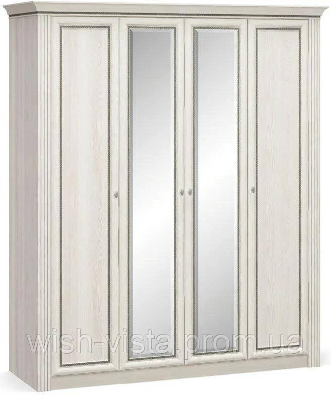 Бристоль Шафа 4Д МЕБЕЛЬ СЕРВІС Ясен сніжний, фото 1