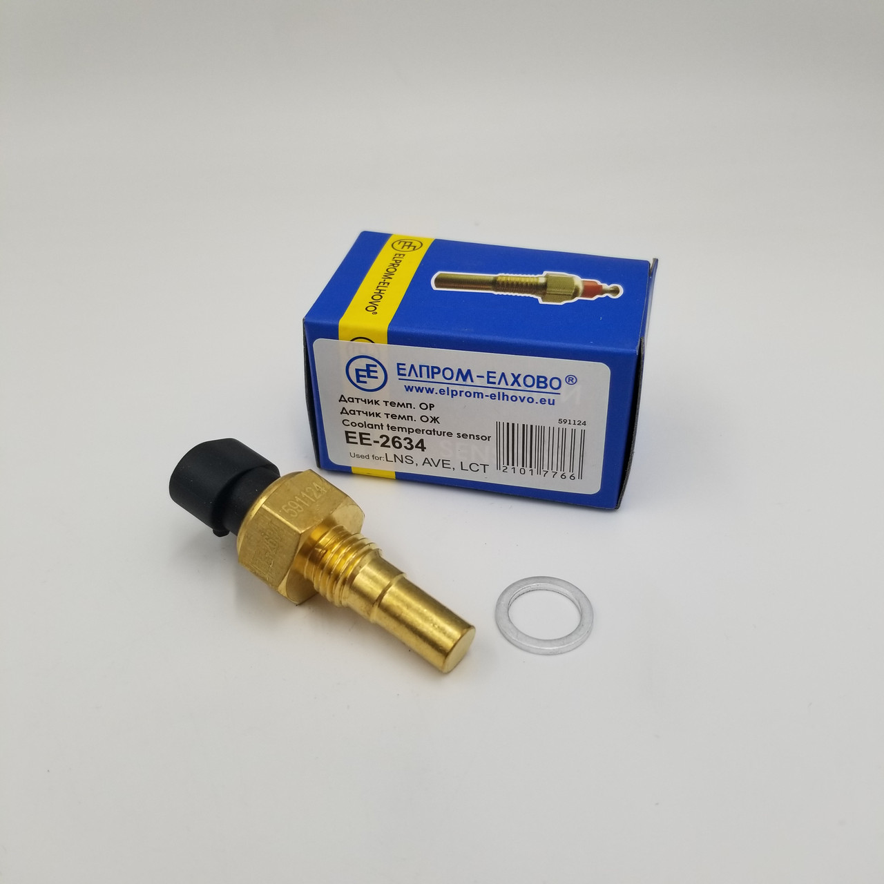 Датчик температури Ланос, Авео, Лачетті (включення вентилятора, в блок) Elprom-Elhovo Болгарія 96182634