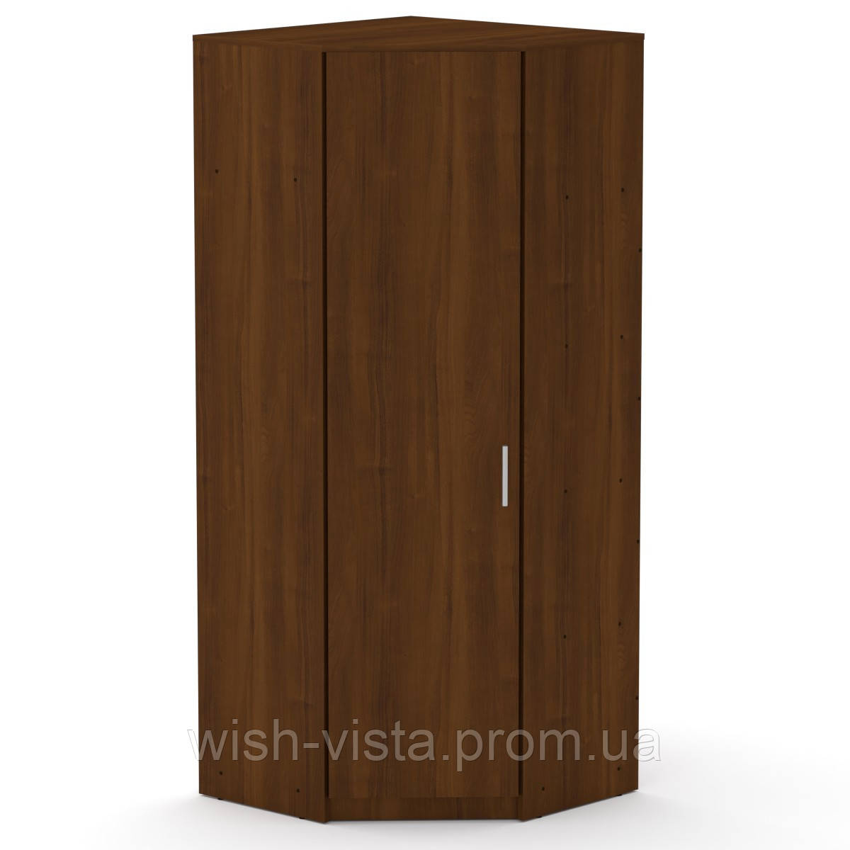 Шафа кутова Компаніт 3У 80х80х195 см Горіх екко, фото 1