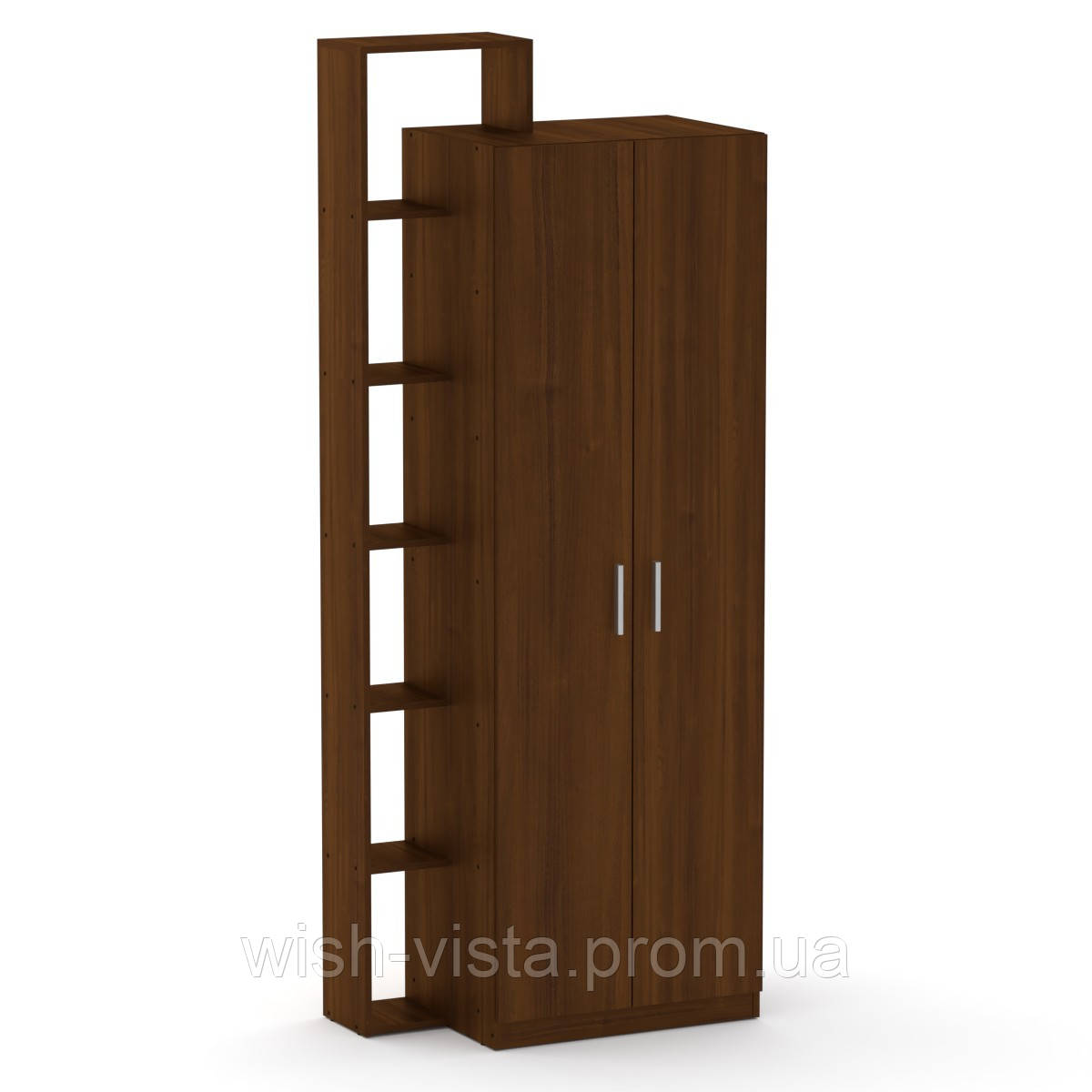 Шафа з полицями для одягу Компаніт Шафа-9 Горіх екко, фото 1