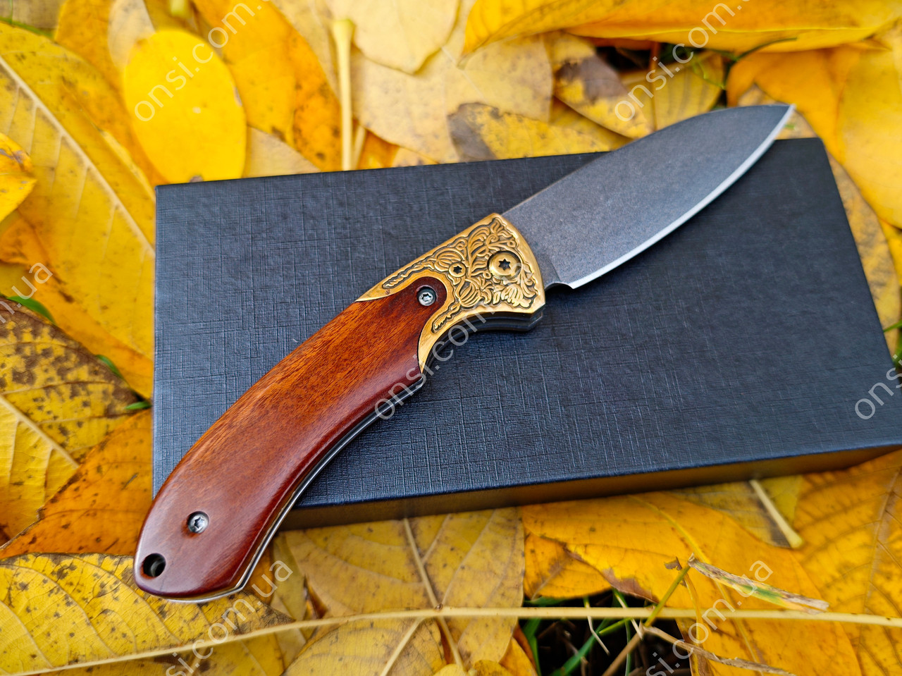 Ніж складаний з дамаської сталі D-45, фото 1