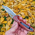 Ніж складаний з дамаської сталі D-234, фото 2