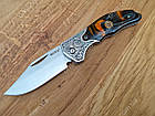 Ніж складаний з дамаської сталі D-284, фото 4