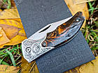 Ніж складаний з дамаської сталі D-284, фото 5