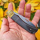 Ніж складаний з дамаської сталі D- 286 (Дамаск), фото 5