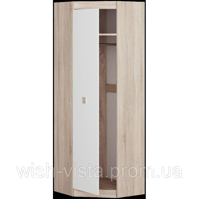 Шафа для речей кутової Еверест 700 Соната Сонома з білим (psg_UK-6415014), фото 1