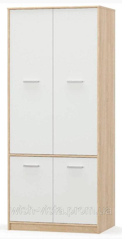 Шафа Меблі Сервіс 4Д Типс Дуб Самоа/Білий (61sbdv), фото 1