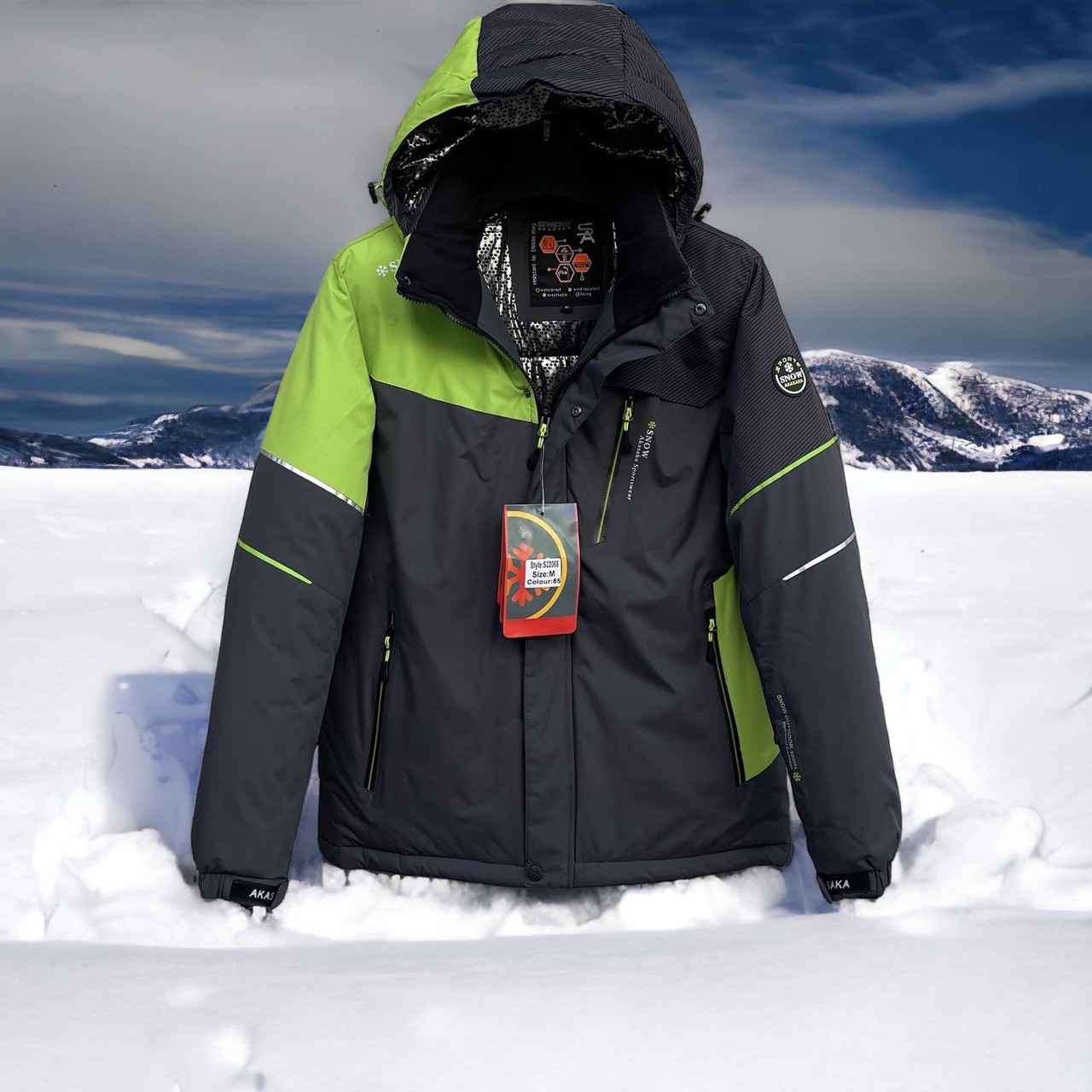 Куртка термо зима Snow M-XXXL арт.1641, 48, L, Сірий, фото 1